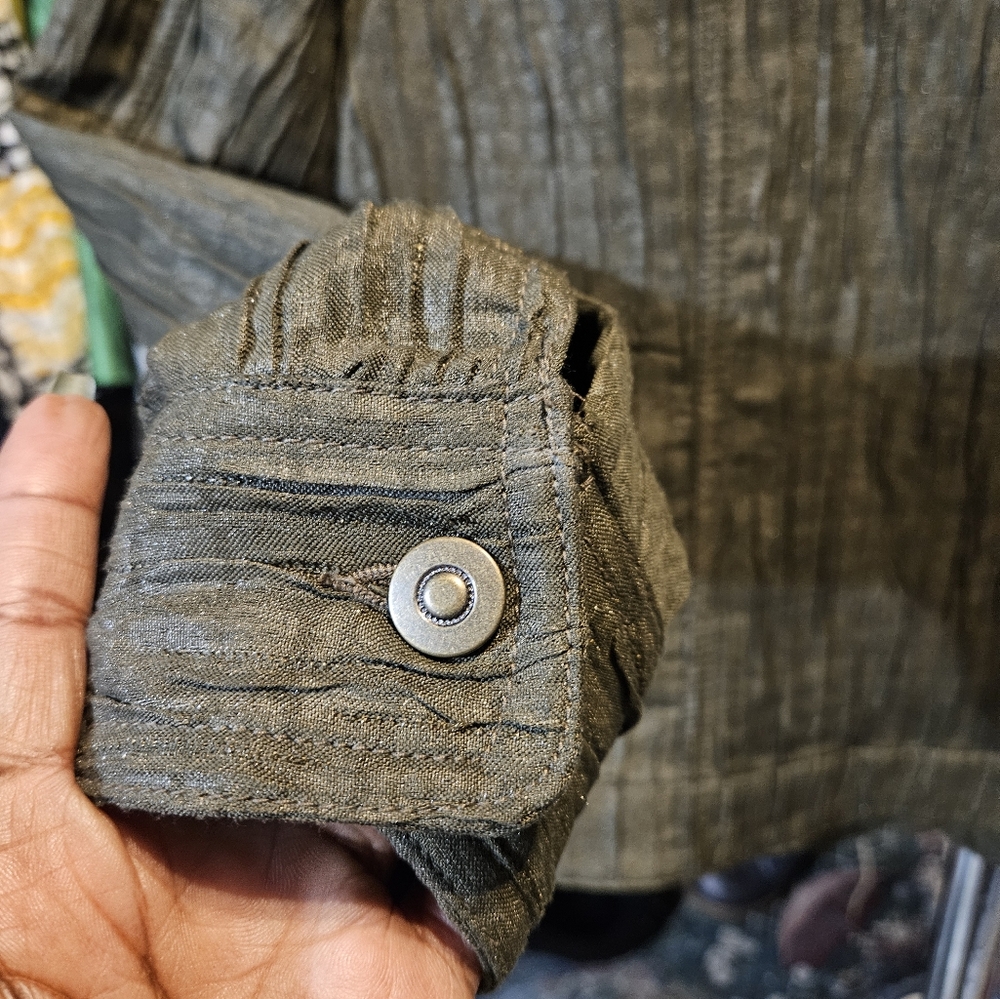 Ruby Rd. Olive Green Jacket - Picture 3 of 4